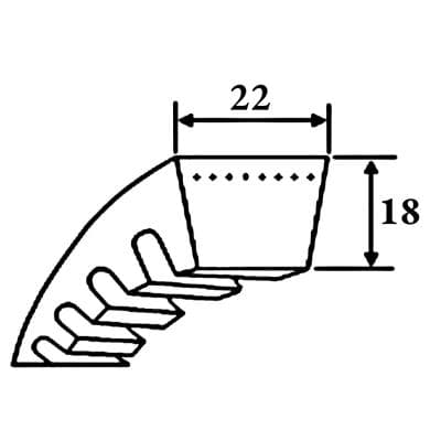 Кабели Ремень клиновой XPC 3550 SWR Кабели Ремень клиновой XPC 3550 SWR